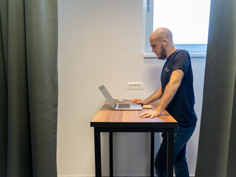 Focused work at the desk